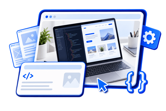 Website design and development services